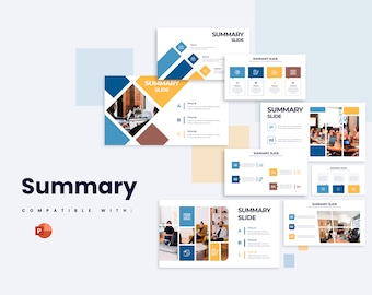 Summary Infographics | Template for Powerpoint | Best Powerpoint Template | Easy to Edit