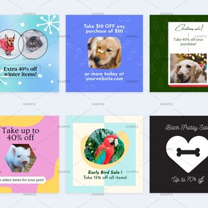 Pet Promotion Social Media | Canva Templates, Pets Engagement Booster ...