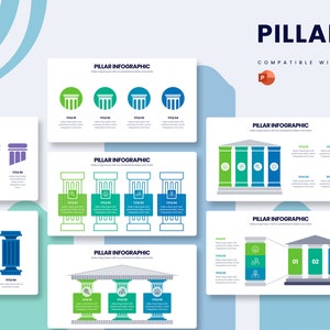 Pillar Infographics | Template for Powerpoint, Best Powerpoint Template, Professional PowerPoint Templates, PPTX Infographic