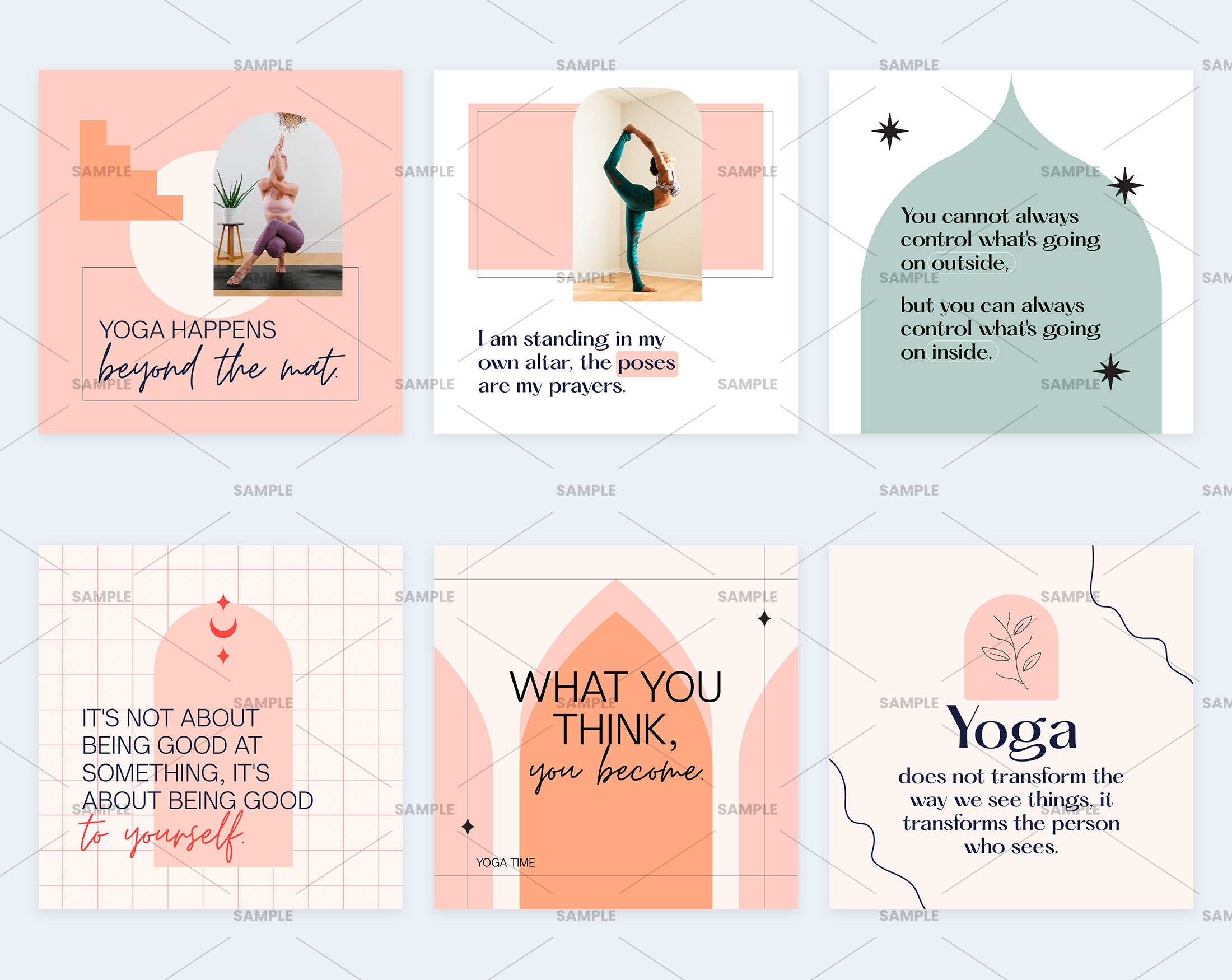 Yoga Viral Quote Social Media | CANVA Templates, Yoga Instagram ...