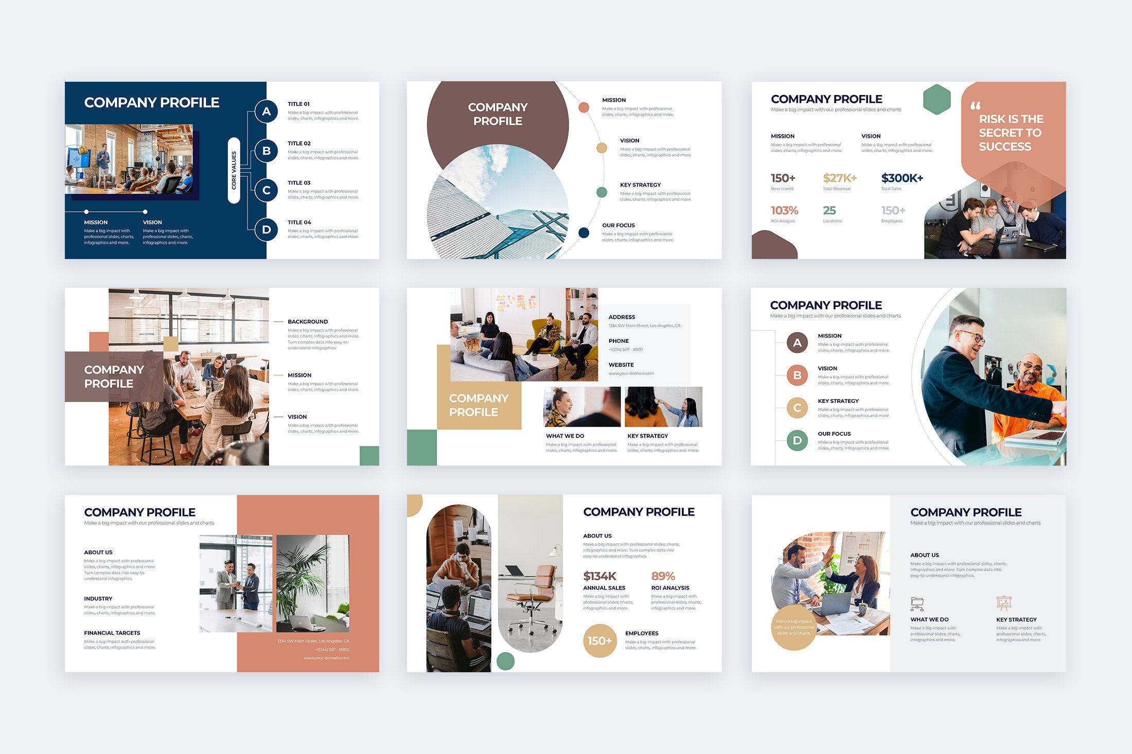 Company Profile Infographics | Powerpoint Template, Template for ...
