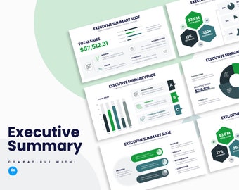 Executive Summary Infographics | Template for Keynote | Best Keynote Template | Easy to Edit