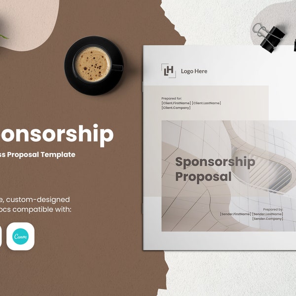 Sponsorship Proposal Template for CANVA & ILLUSTRATOR