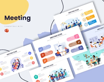 Meeting Infographics | Template for Powerpoint, Best Powerpoint Template, Professional PowerPoint Templates, PPTX Infographic