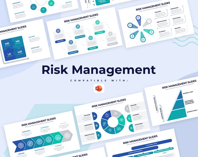 Risk Management Powerpoint Template, Enterprise Risk Management, Risk ...