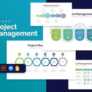 Mallar för infografik om projektledning | Diagram för PowerPoint, Illustrator, Keynote och Google Slides