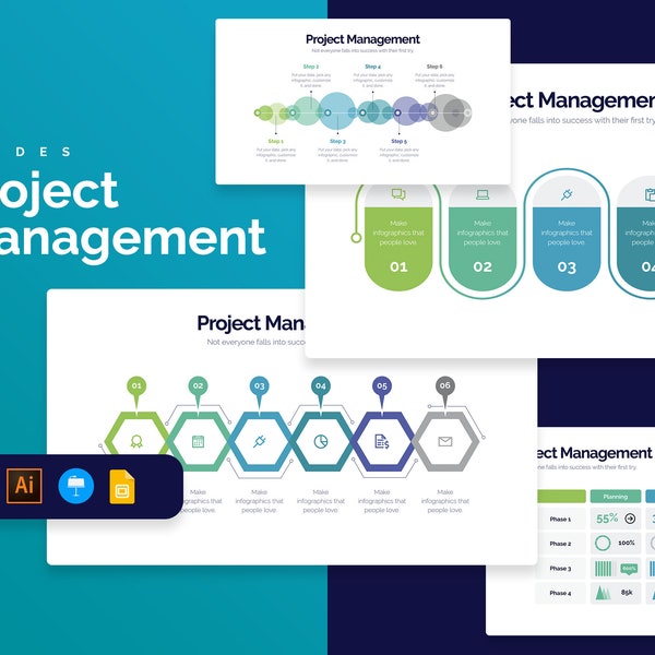 Project Management Infographic Templates | Diagrams for PowerPoint, Illustrator, Keynote, Google Slides