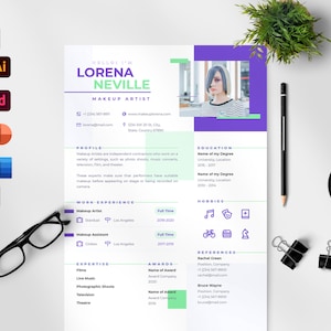 Eva Resume Template | Professional Microsoft Word CV Indesign Template ...