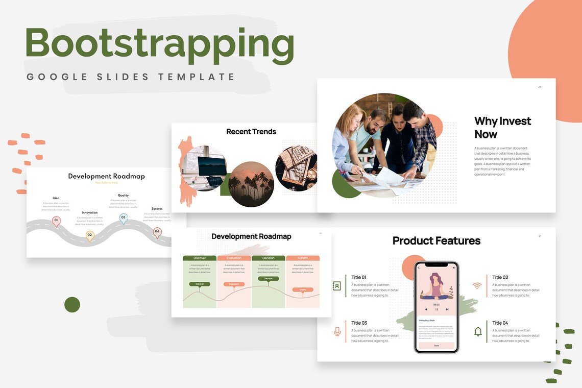 Bootstrapping Startup Google Slides Template Etsy