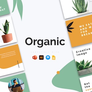 Organic Presentation Template | PowerPoint Template, Slides for Keynote, Google Slides and Illustrator