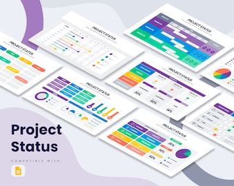 Project Status Infographics | Google Slides Template, Template for Google Slides, Best Google Slides Template, Easy to Edit, Google Slide