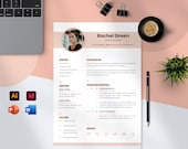 Aria Resume Template | Professional Microsoft Word CV InDesign Template Powerpoint Resume Creative Cover Letter