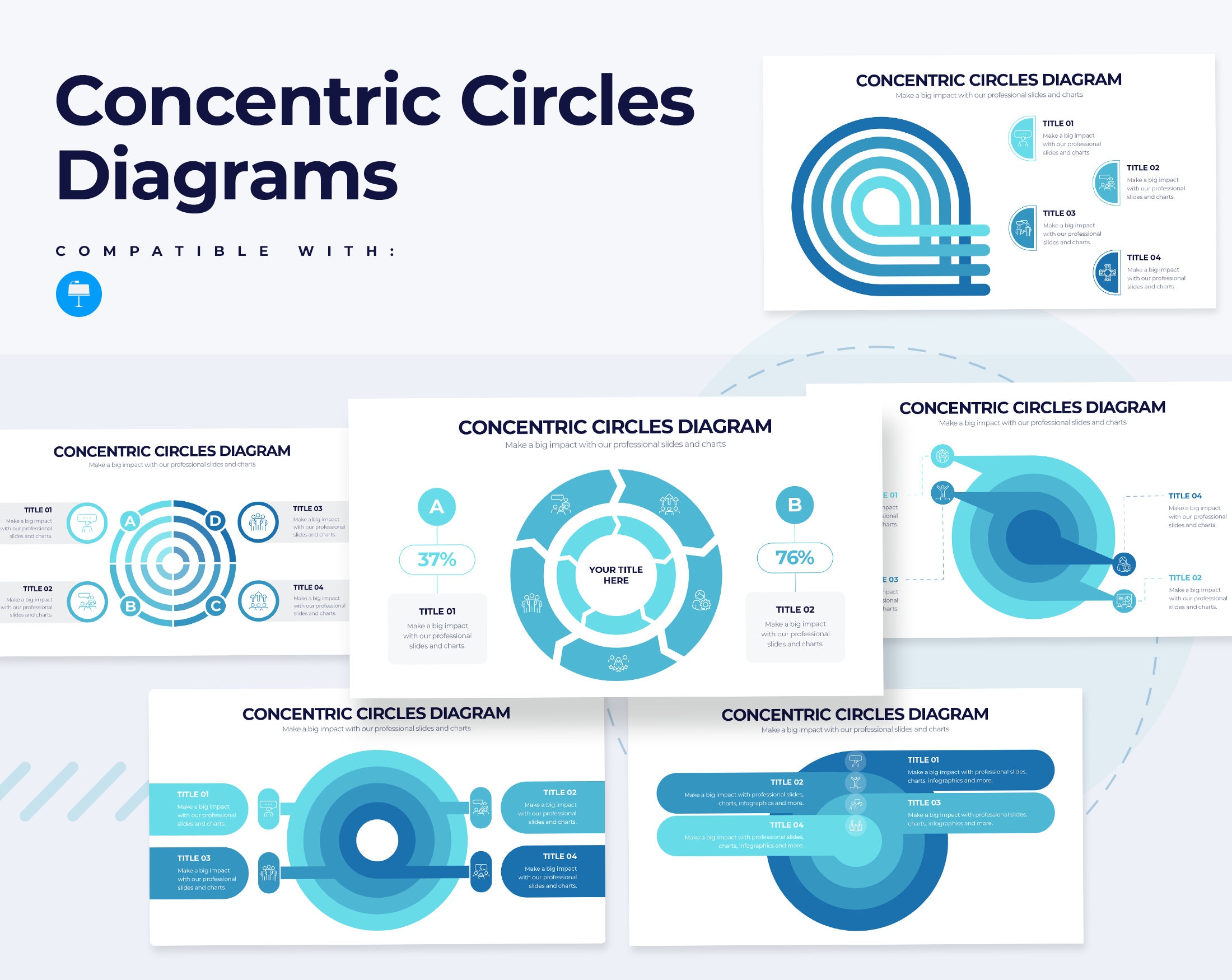 Concentric Circles Powerpoint Template
