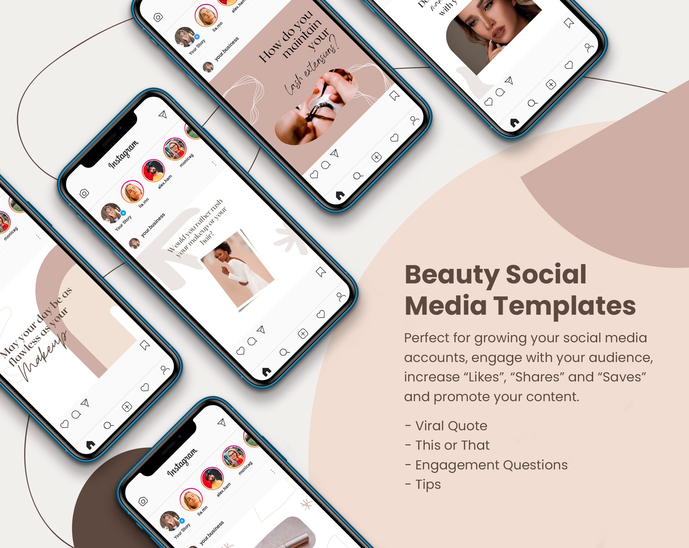 Beauty Social Media Canva Templates | Social Media Post, Cosmetics Tips ...