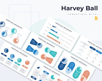 Harvey Ball Infographics | Template for Google Slides | Best Google Slide Template | Easy to Edit