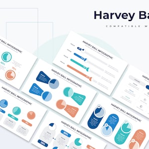 Harvey Ball Infographics | Template for Keynote | Best Keynote Template | Easy to Edit