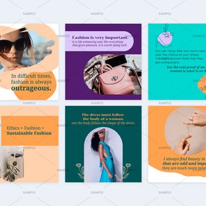 Fashion Viral Quotes Social Media | CANVA Templates, Fashion Instagram ...