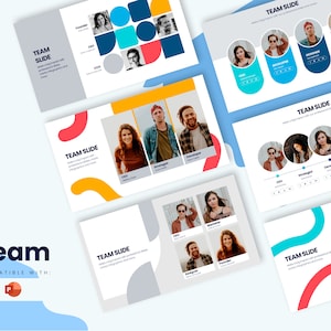 Team Slides Infographics |PowerPoint Template | Template for Powerpoint | Best Powerpoint Template | Easy to Edit | Editable Slides