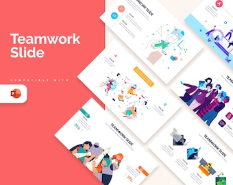 Teamwork Infographic Slides | Template for Powerpoint | Best Powerpoint Template | Easy to Edit