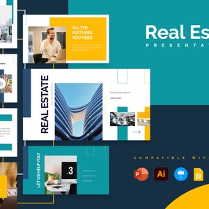 Real Estate Presentation Template | PowerPoint Template, Slides for Keynote, Google Slides and Illustrator
