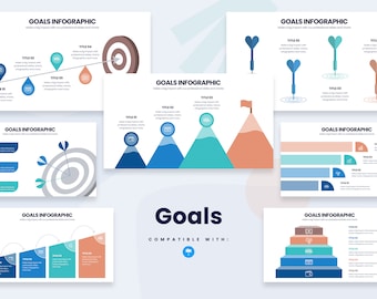 Goals Infographics | Template for Keynote | Best Keynote Template | Easy to Edit