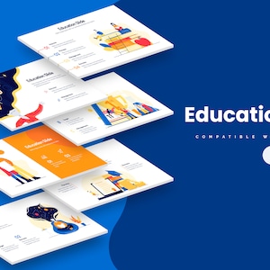 Bildung Infografiken | Vorlage für Google Slides | Beste Google Slides Vorlage | Einfach zu bearbeiten | Editierbare Vorlagen | PPTX