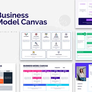 Business Model Canvas Infographics | Template for Keynote | Best Keynote Template | Easy to Edit