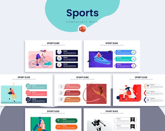 deportiva / Plantilla para Powerpoint Mejor - Etsy España