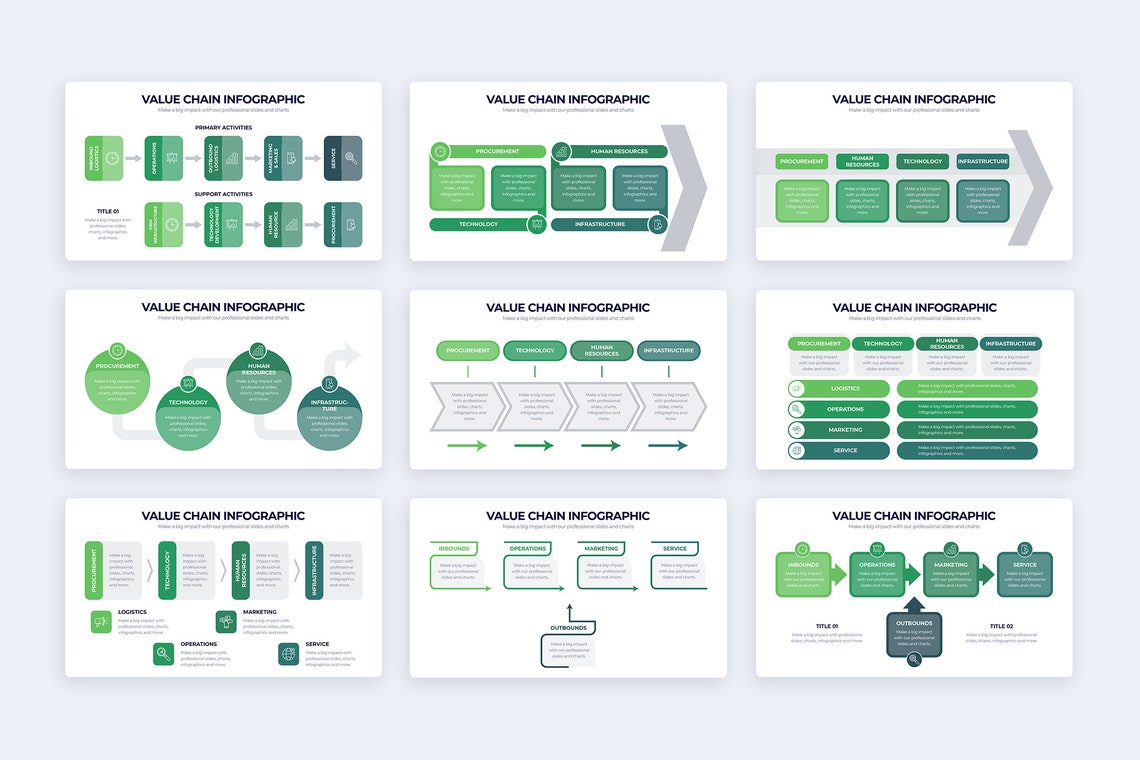 Value Chain Infographics Template for Illustrator Best Illustrator ...