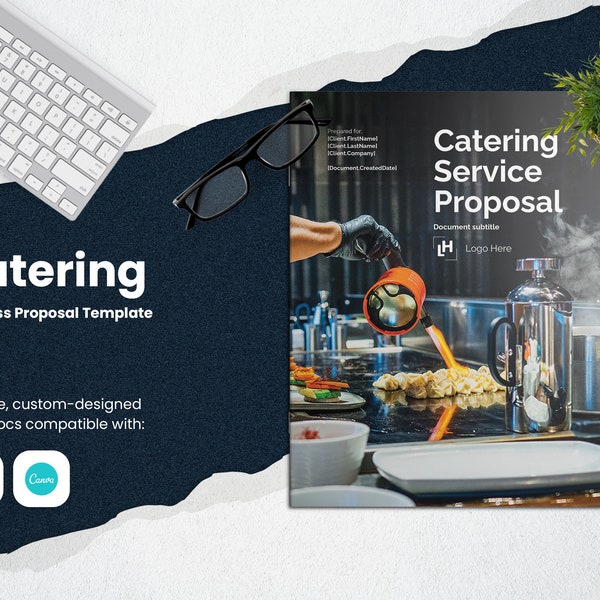 Catering Proposal Template for CANVA & ILLUSTRATOR