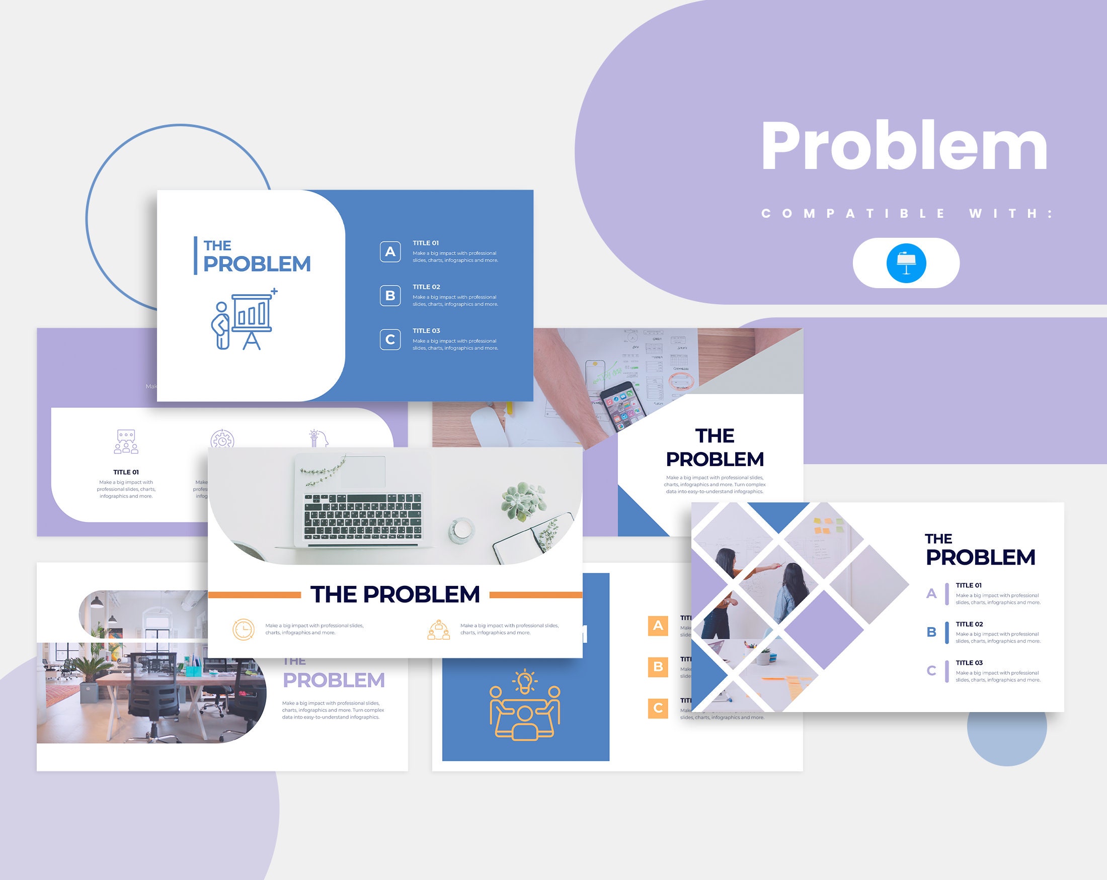 Problem Infographics Template for Keynote Best Keynote Template Easy to ...