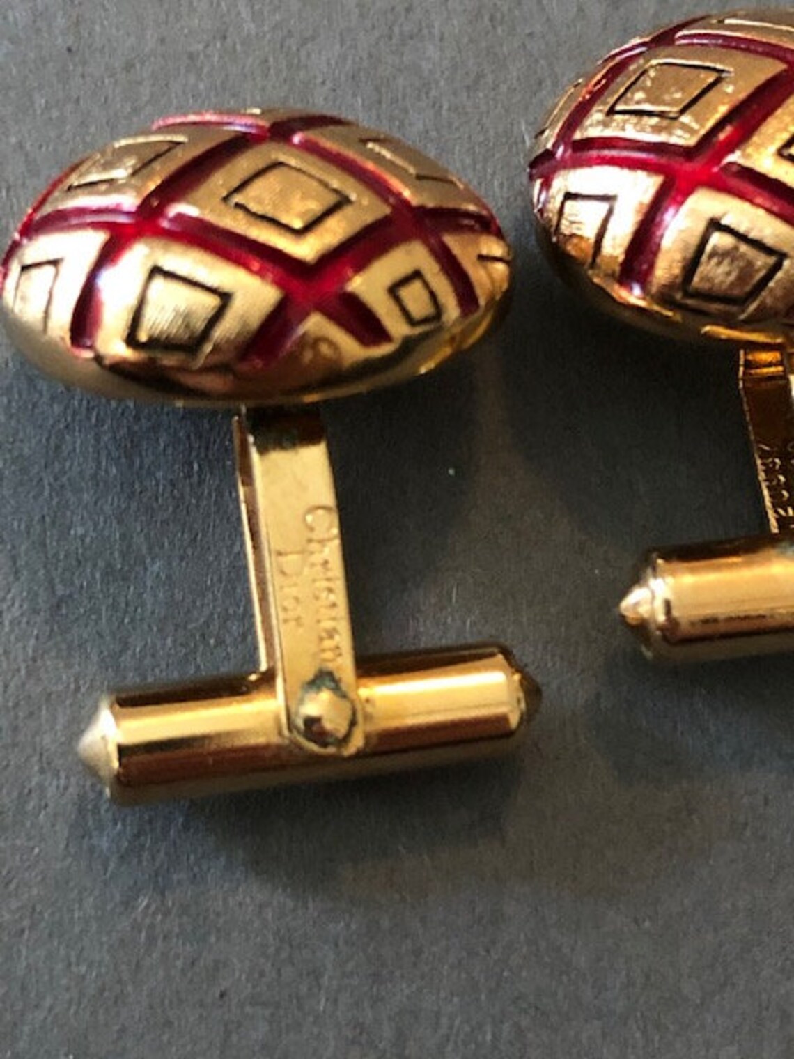 Vintage Christian Dior Cufflinks Etsy