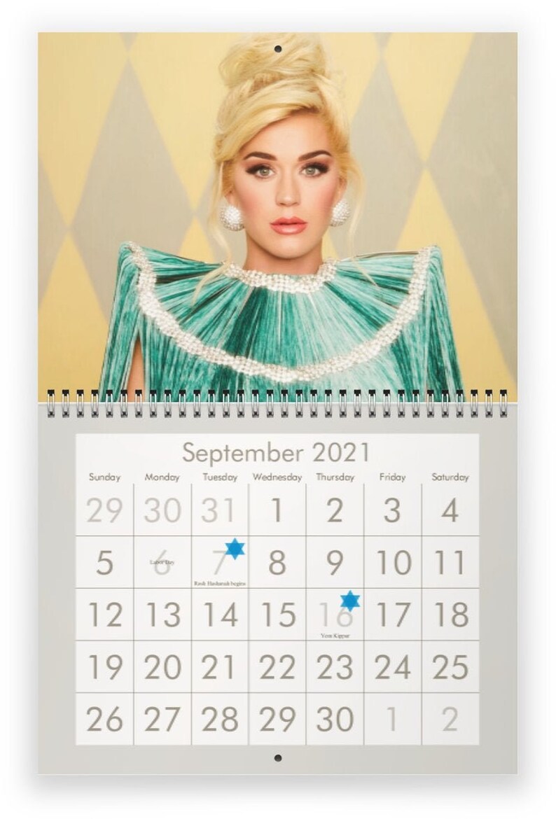 Katy Perry 2021 Wall Calendar Etsy