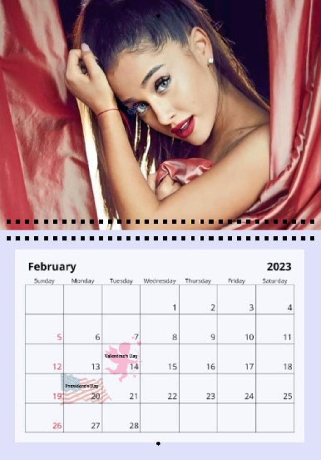 Ariana Grande 2023 Wall Calendar - Etsy Denmark