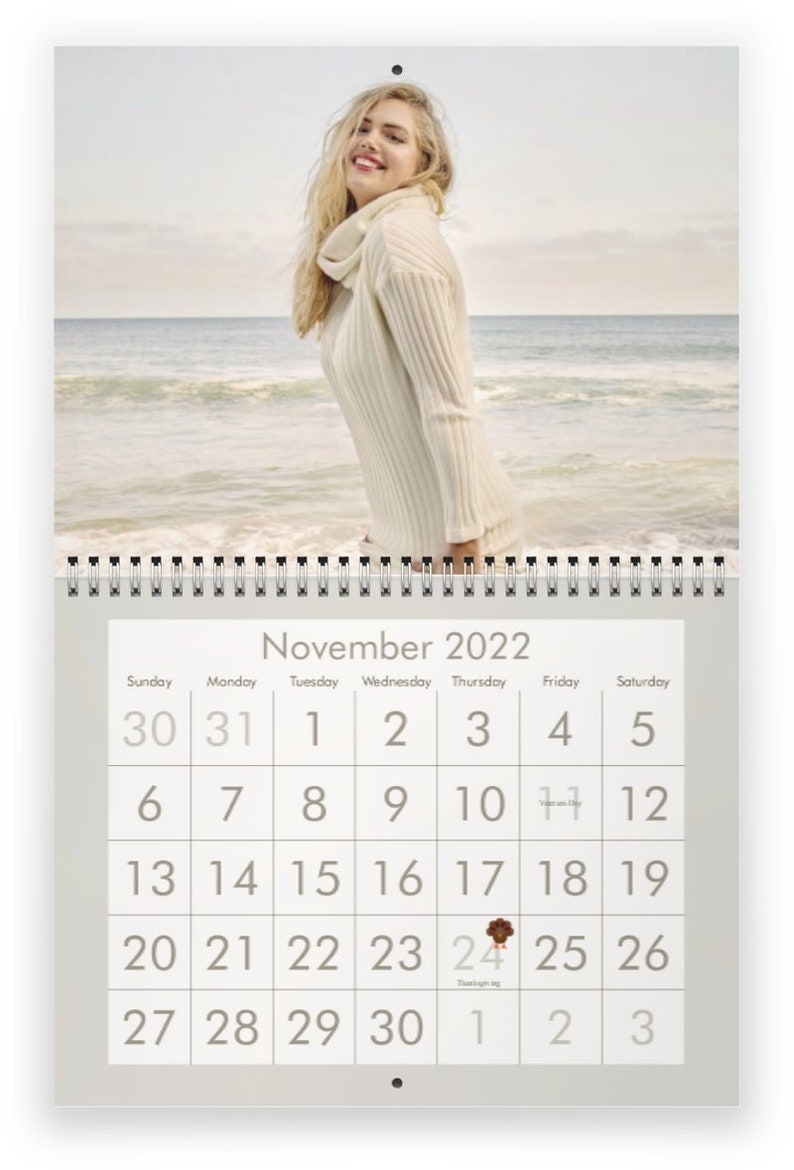 Kate Upton 2022 Wall Calendar Etsy