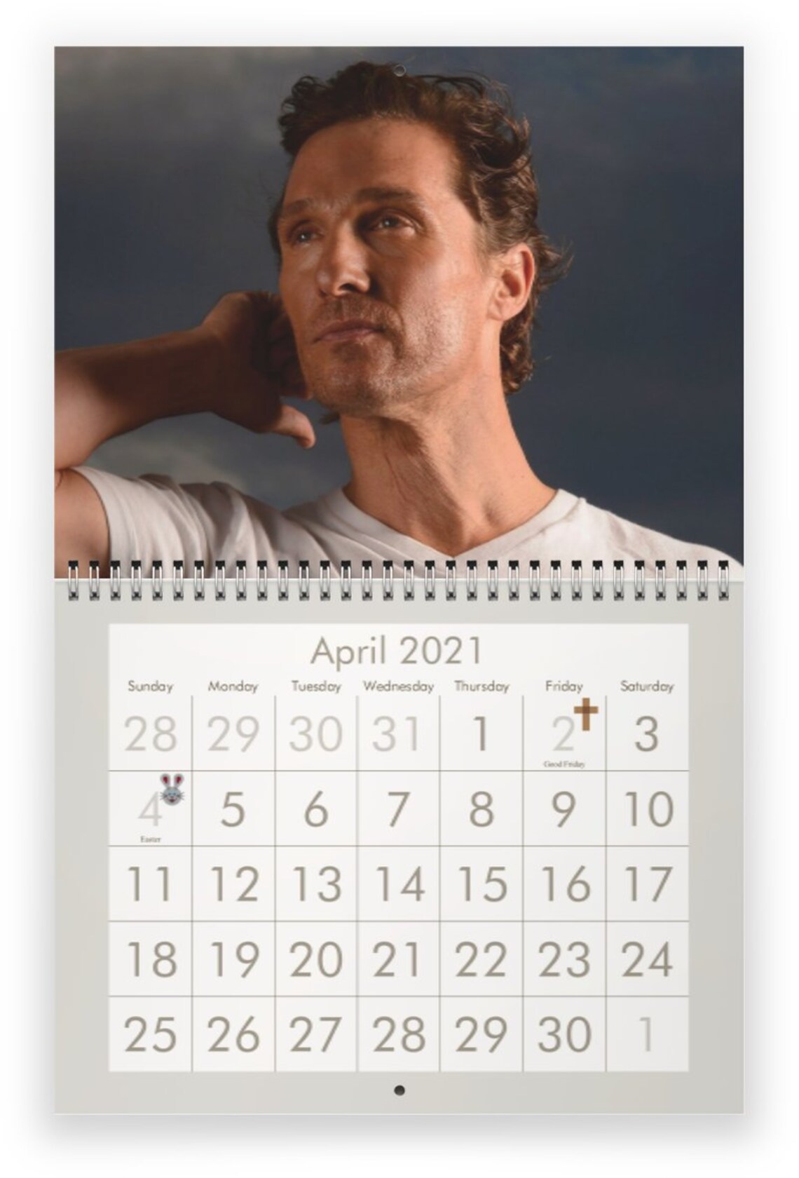 Matthew McConaughey 2021 Wall Calendar Etsy