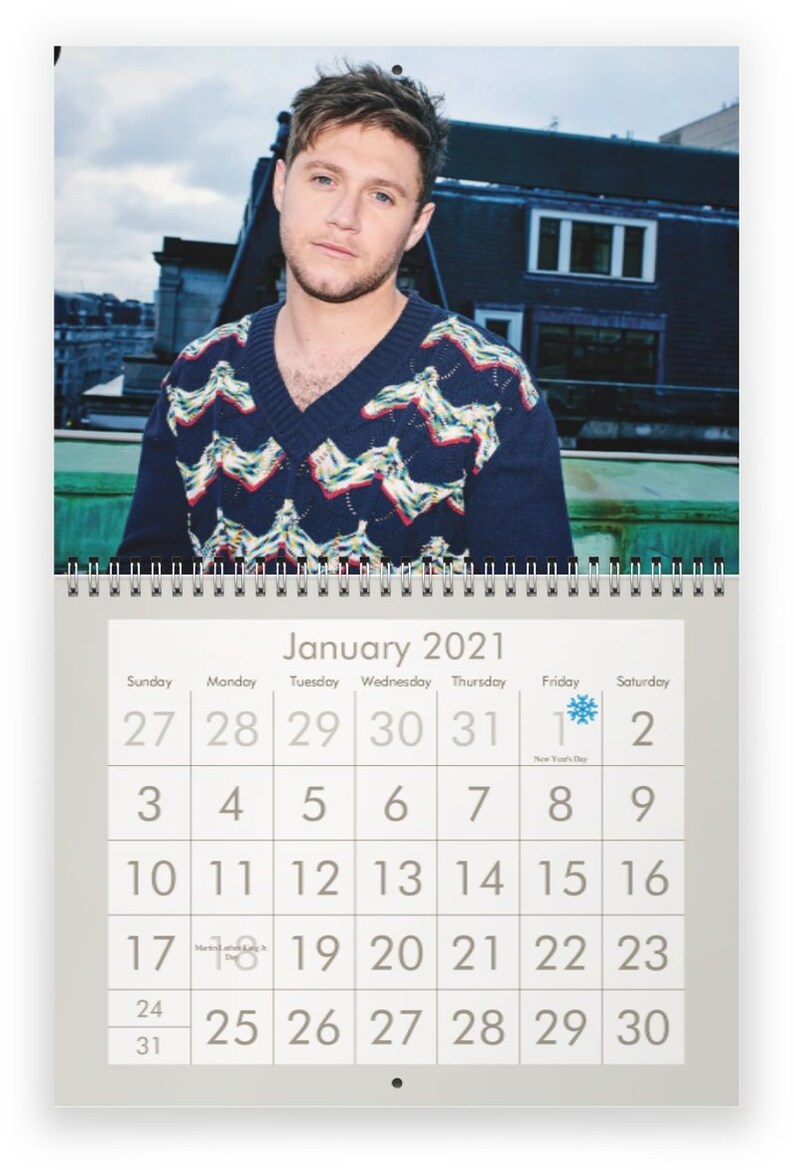 Niall Horan 2021 Wall Calendar | Etsy