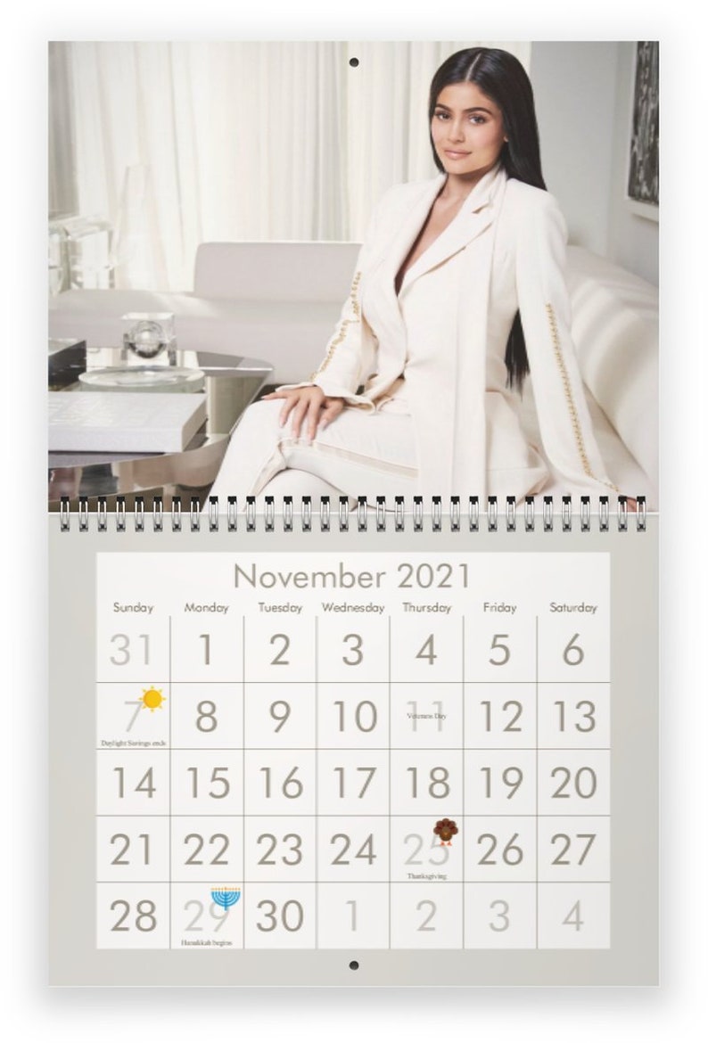 Kylie Jenner 2021 Wall Calendar Etsy