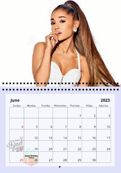 Ariana Grande 2023 Wall Calendar - Etsy