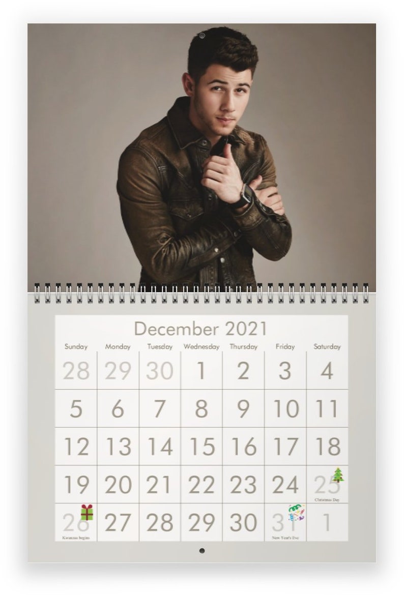 Nick Jonas 2021 Wall Calendar Etsy