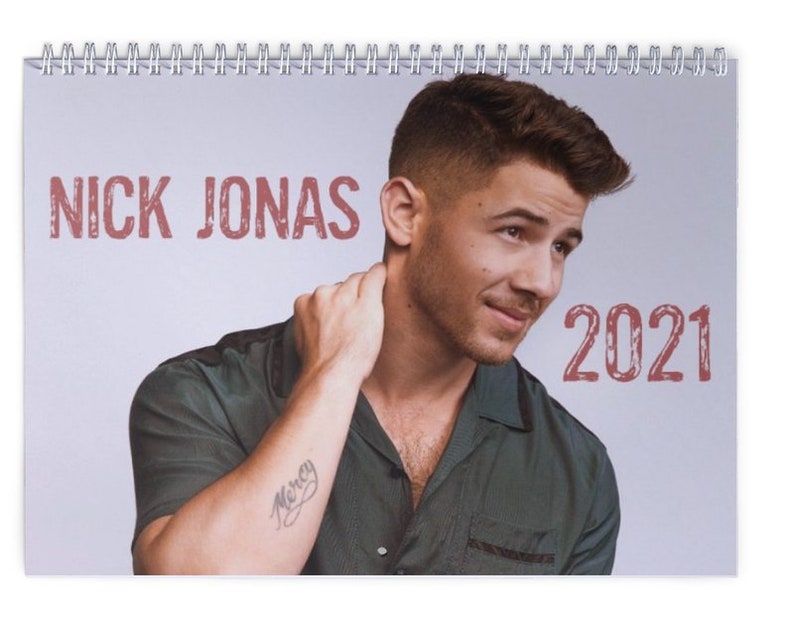 Nick Jonas 2021 Wall Calendar Etsy