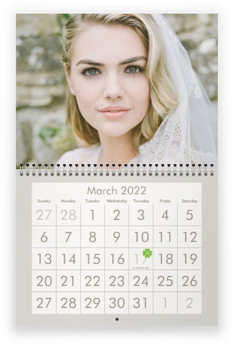 Kate Upton 2022 Wall Calendar Etsy