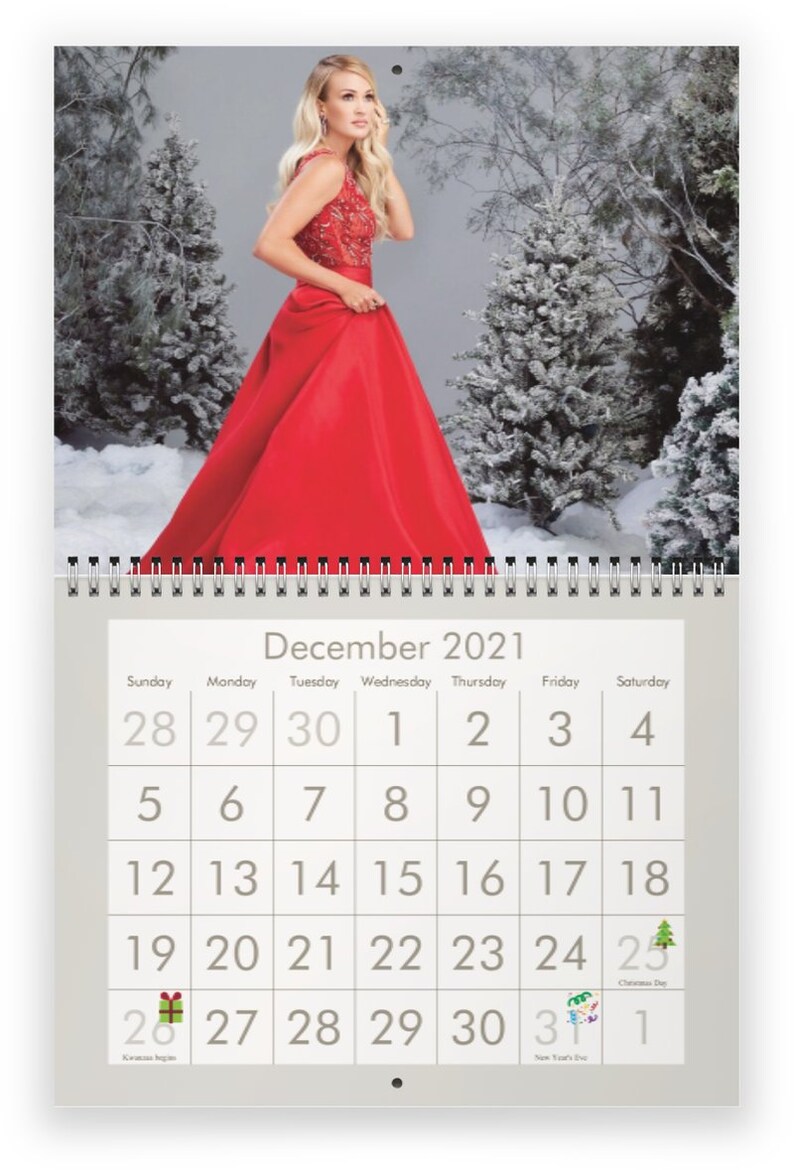 Carrie Underwood 2021 Wall Calendar Etsy