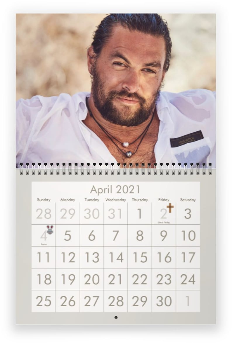 Jason Momoa 2021 Wall Calendar | Etsy
