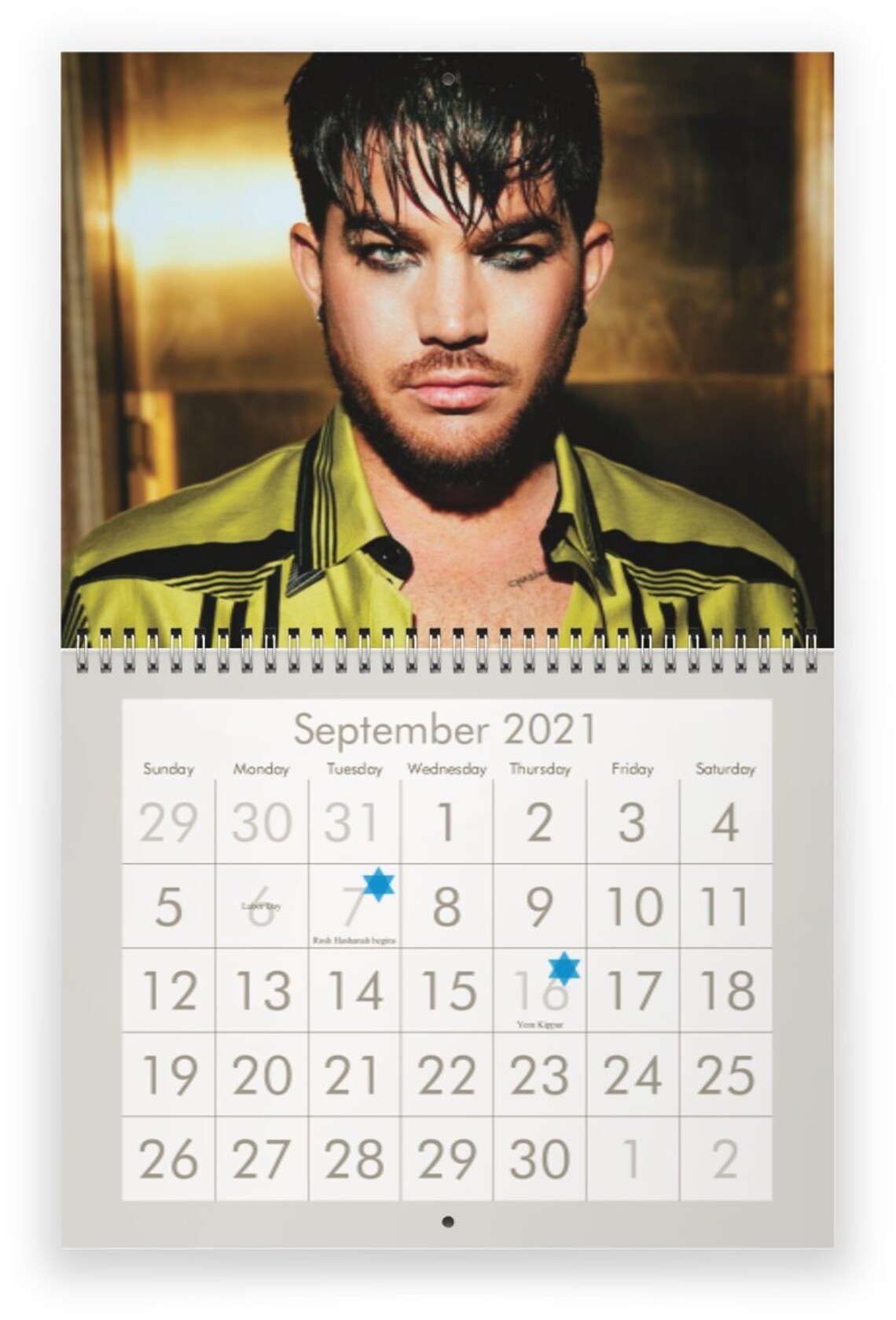 Adam Lambert 2021 Wall Calendar Etsy