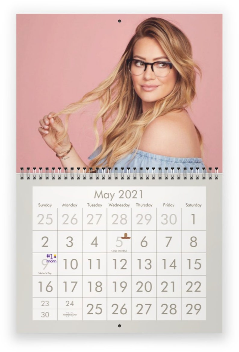 Hilary Duff 2021 Wall Calendar | Etsy