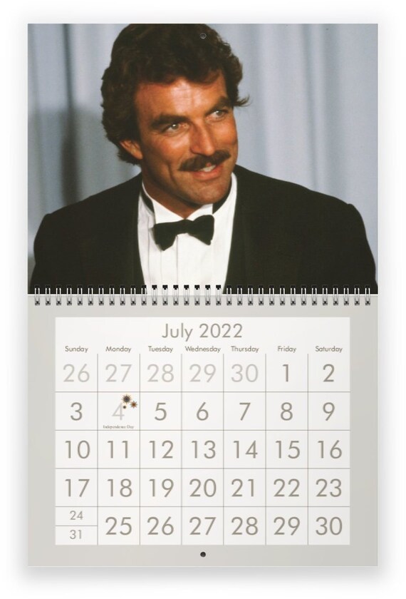 Tom Selleck 2022 Wall Calendarclearance Etsy UK