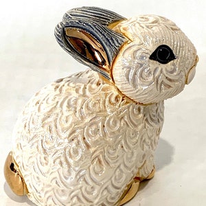 Mini Ceramic Rabbit,Mini Bunny,Rabbit Lover Gift,Rabbit Gift,Rabbit Figurine,Rabbit Sculpture,Rabbit Collectable,Rabbit Decor,Bunny Decor