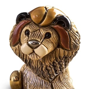 Ceramic Lion, Mini Lion, Lion Lovers Gift, Lion Lover, Lion Decor, Lion Figurine, Lion Collectable, Lion Sculpture, Lion Ceramic Art