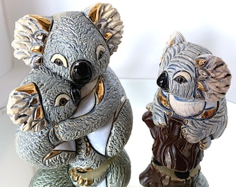 Ceramic Koala, Koala Family, Koala decor, Koala sculpture, Koala Ceramic Sculpture, Koala Gift, Koala Lover Gift, Baby Koala, Koala Figurine